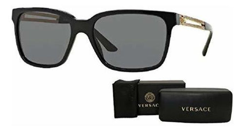 Versace Ve4307 Gb1/87 58m Black/grey Square Gafas De J8bwa