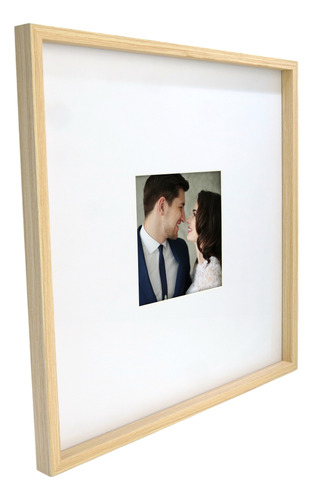 Moldura Caixa 40x40 Para Foto 15x15 Com Paspatur Painel
