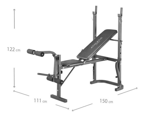 Banco Para Pesas Multiejercicios Gym Ejercicio Athletic