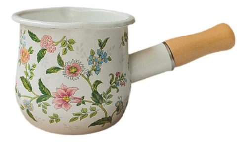 Esmalte O Leite Com Caldeira De Manteiga Com Caldeira Com