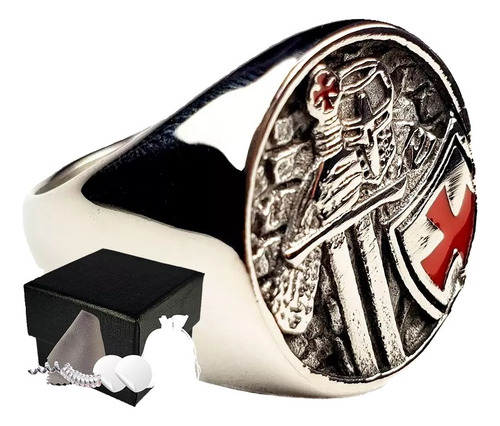 L Combo Anilla Caballeros Templarios Guerrero Acero