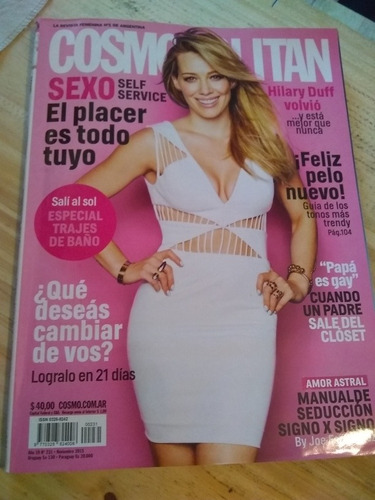 Revista Cosmopolitan Papá Es Gay Hilary Duff Noviembre 2015