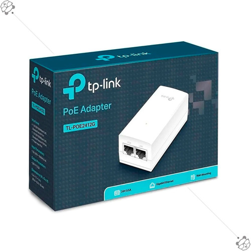 Tp-link Adaptador Poe Pasivo 24v / Gigabit / Poe 2412g