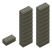 Comprar Mini Ladrillos De Arcilla De 20 Piezas, Ladrillos Gris