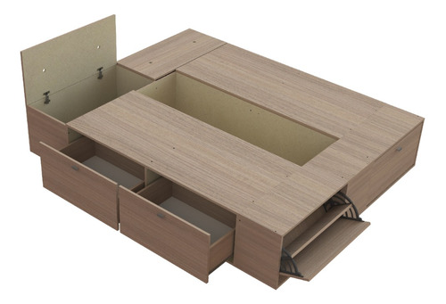 Box Base Somier Queen 160x200 Cm Mezzo