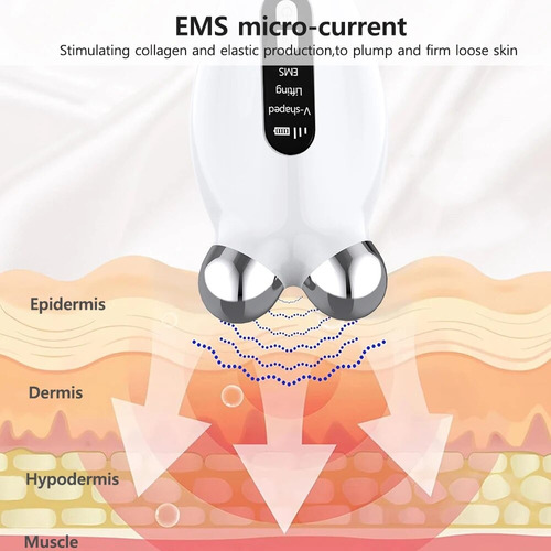 Masajeador Facial Con Microcorriente Ems Para Masaje Con Rod