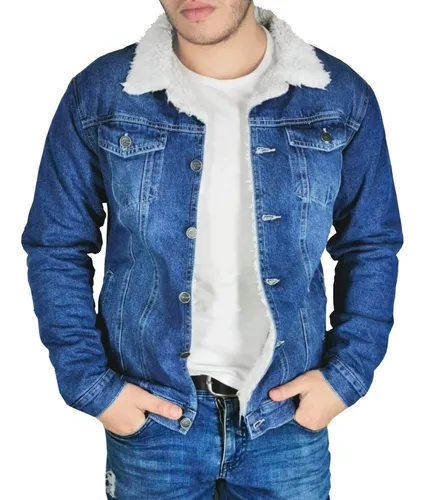 Casacas De Hombre Jean Con Peluche