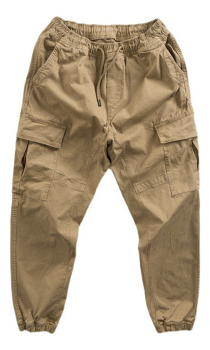 Pantalones De Hombre Sueltos Cordones Tobillo-beam