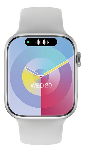 Relógio Smartwatch W99 Serie 9 Treino/academia Pulseira Prata