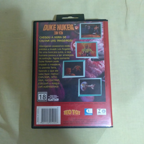 Jogo Duke Nukem 3d - Tec Toy - Mega Drive - Sega