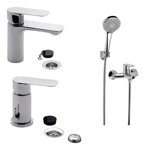 Combo Grifer a Fv Coty Lavatorio Bid Ducha Ext Env o gratis