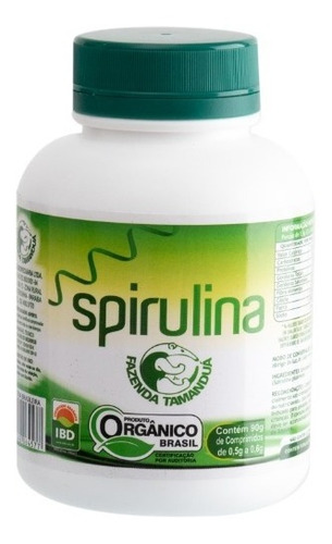 Imagem 1 de 2 de Spirulina Comprimido Orgânica 90g