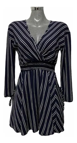 Vestido Casual Azul Corto Manga Larga Shasa Talla M Rayas en venta en Xochimilco Distrito Federal por sólo $ Mexico Vestido Casual Azul Corto Manga Larga Shasa Talla M Rayas en venta en Xochimilco Distrito Federal por sólo $ Mexico