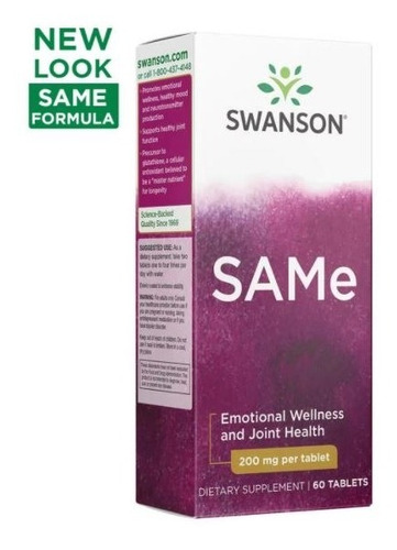 Same 200mg 60tablets Ultra Promueve El Bienestar Emocional