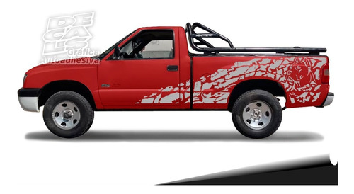 Calco Chevrolet S10 1992 - 2012 Cabina Simple Dogo Juego