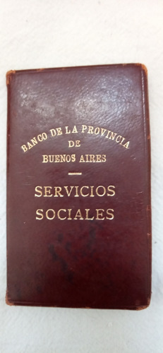 Carnet Banco Provincia De Buenos Aires 