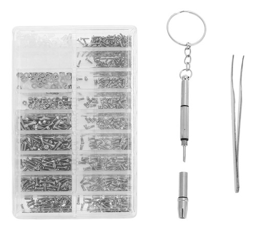 1 Conjunto De Kits De Parafusos Em Miniatura De Aço Inoxidáv