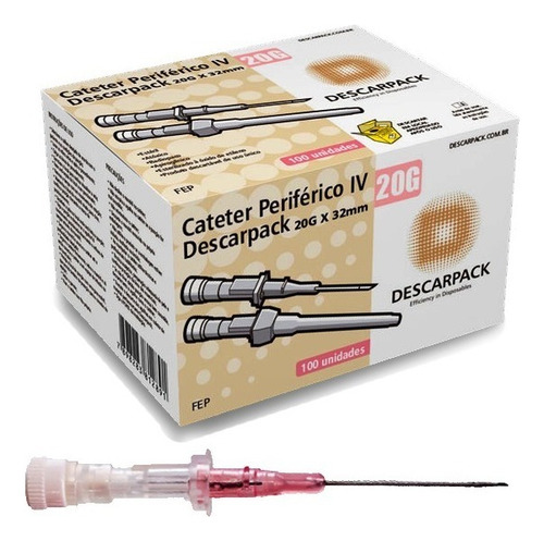 Cateter Descarpack Caixa Com 100 Unidades Os Tamanhos