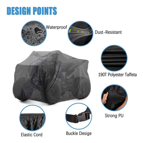 Cobertor Atv Moto Cuatro Ruedas Impermeable Resistente Polvo