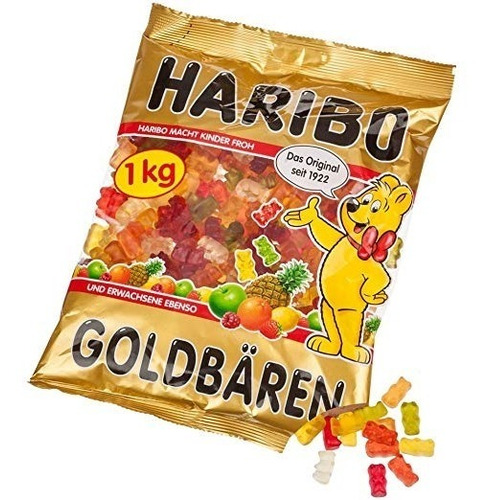 Haribo Oro Ositos De Goma Caramelo 1kg / 35,27 Oz