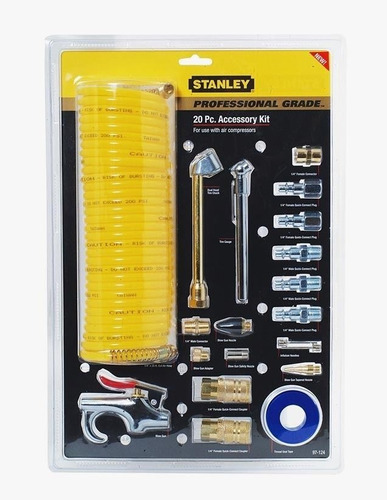 Kit Accesorios Stanley 20 Pcs. P/compresores Blist - Ynter I