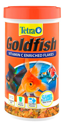 Aliemento para peces agua fría carassius Tetra Fin Goldfish escamas 28g