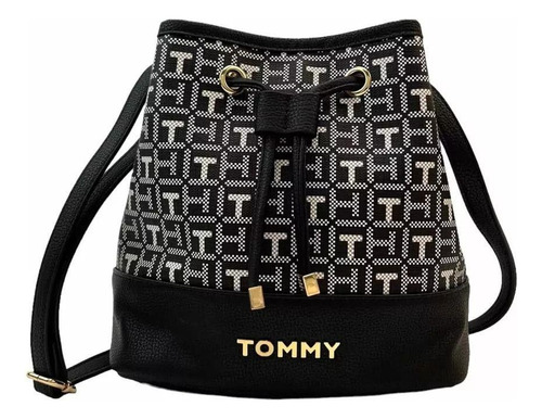 Bolsa Feminina Tommy Hilfiger Bucket Croosbody Bag Logo Th