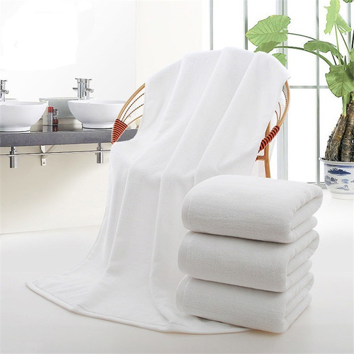 Imagen 2 de 4 de Pack 6 Toallas De Baño De Hotel Algodón 140*70 Blanco