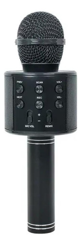 Micrófono Liba Microfone Karaoke Bluetooth Negro Fj