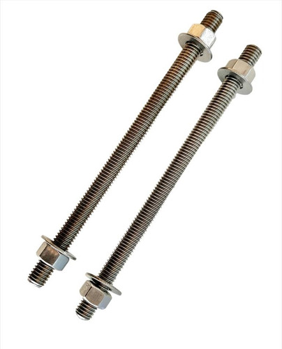 Kit Barra Roscada M3 X 1 Metro Com Porca E Arruela Inox 304