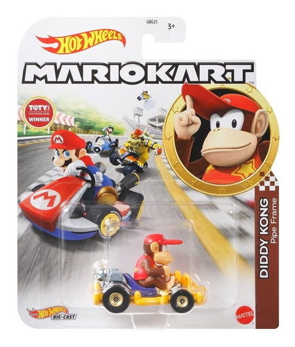 Diddy Kong Pipe Frame  Mariokart Edicion Limitada Hot Wheels
