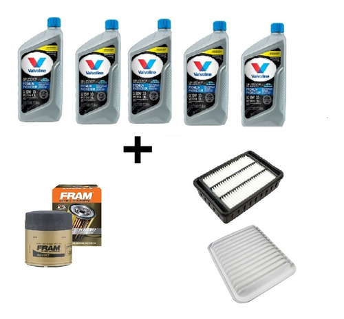 Kit Afinación Lancer 08-17 2.0 2.4 Valvoline Sintético Fram