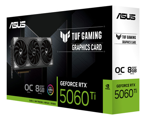 Vga Asus Geforce Nvidia Tuf Gaming Rtx 5060 Ti 8gb Gddr7 Oc