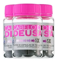 Comprar Cabelo De Deusa - QUEDA DE CABELO, Resveratrol Para Queda De Cabelo - Vitamina Para Queda Capilar Em Grávida Ou Lactante, Melhores Vitaminas Para Cabelo Crescer Com 30 cápsulas Cada Pote - sem Sabor