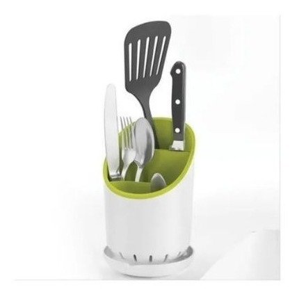 Imagen 5 de 7 de Organizador Escurridor De Cubiertos Con Drenaje Cocina