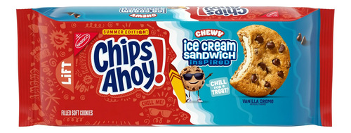 Galletas Chips Ahoy! Chips Chocolate C/ Relleno Sabor Helado