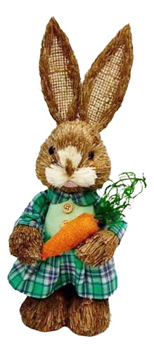 Simulación De Paja De Conejo De Pascua Conejo Artificial D