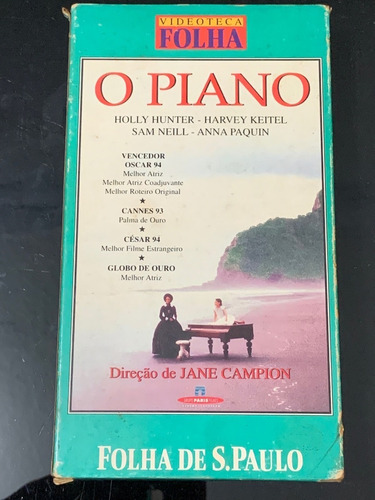 Fita Vhs O Piano Original Video Cassete Ano 1992 Antigo