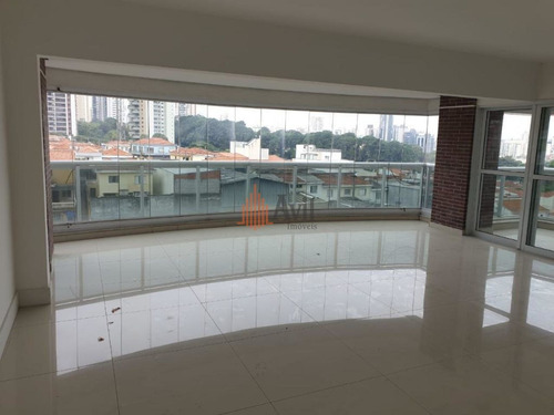 Imagem 1 de 15 de Apartamento Com 3 Dormitórios À Venda, 180 M² Por R$ 1.900.000,00 - Jardim Anália Franco - São Paulo - Av3745