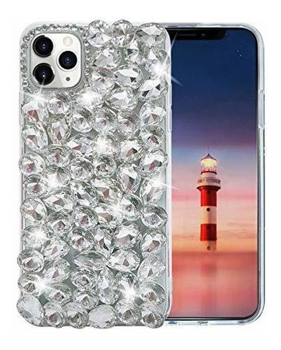 Bonitec Para iPhone 11 Pro Max Case 3d Glitter Sparkle Bling
