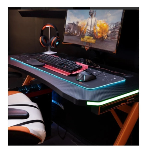 Imagen 7 de 7 de Mouse Pad Gamer Meetion Pd121 Caucho Y Tela Xl 310x880mm Rgb