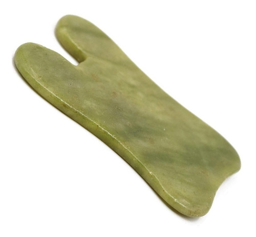 Imagen 4 de 6 de Piedra Guasha Jade Natural Placa Para Masaje Facial Crazy Sh