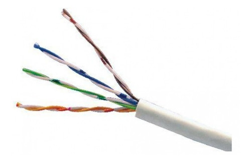 Cable Utp Cat 5e Blanco Uso Interior 305m Iso9001 Cctv Y Red