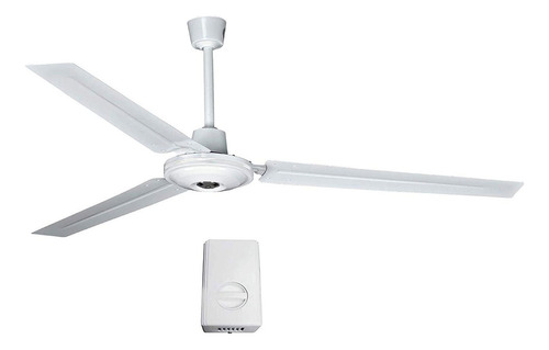 Ventilador de techo iGoto V5601 blanco con 3 aspas de  metal, 56" de diámetro 110 V - 127 V