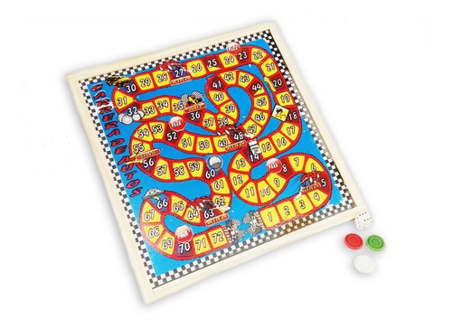 5 Juego De Mesa Carrera De Autos En Madera 30 X 30 Kaos Once