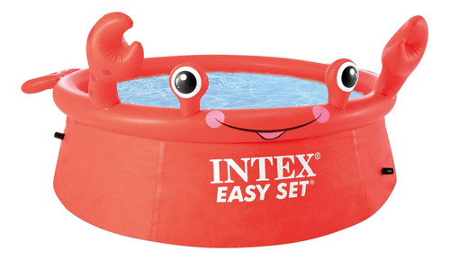 Piscina Redonda Inflable Cangrejo P/ Niños 1.83mx51cm Intex