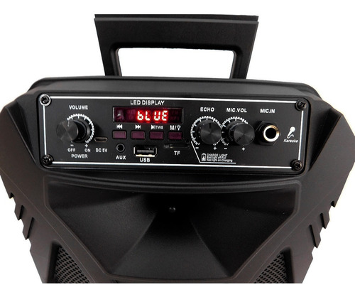 Imagen 4 de 10 de Parlante Portátil Inalámbrico Bluetooth Karaoke Grande Caja