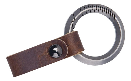 Llavero Clásico Unisex Cintura Cinturón Hebilla Titanio