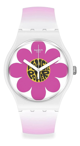 Reloj De Cuarzo Swatch New Gent Bioceramic Standard Flowe...