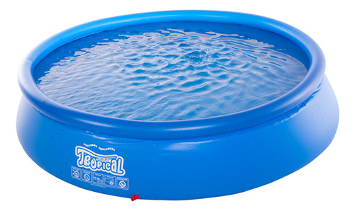 Pileta Inflable Redonda Sol De Verano Max 1050 De 3.4m X 0.7m 4900l Celeste Caja